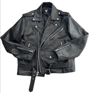 Viking Cycle genuine leather jacket.    T22